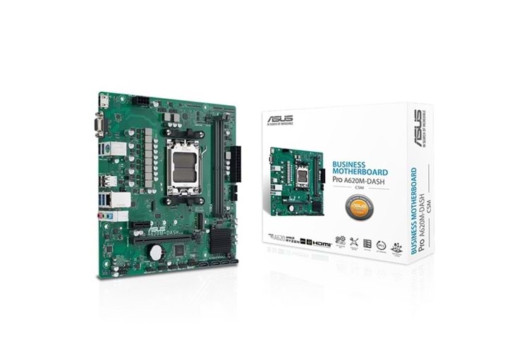 ASUS PRO A620M-DASH-CSM DDR5 HDMI PCIE 4.0 AM5 mATX
