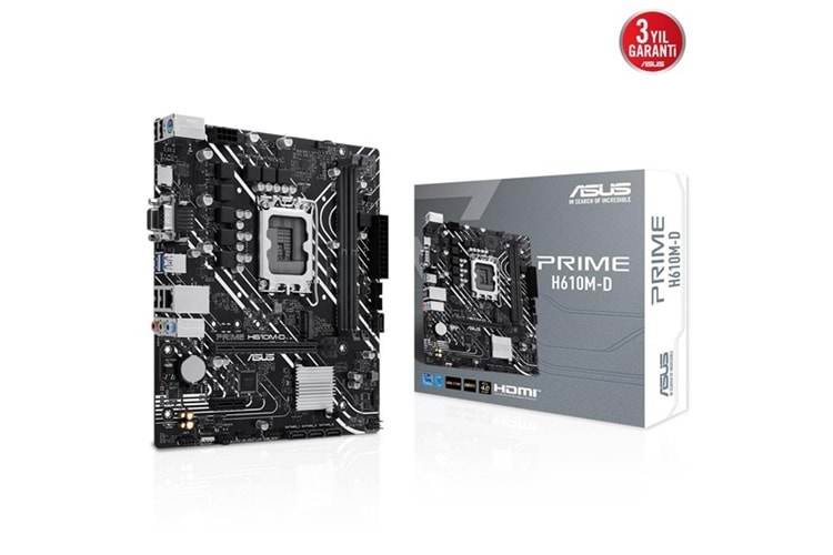 ASUS PRIME H610M-D DDR5 HDMI SERIAL PORT PCIE 4.0 1700p mATX