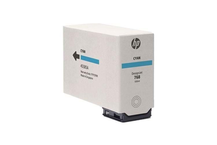 Hp 4S5b5a (768) Cyan 500 Ml Murekkep Kartusu