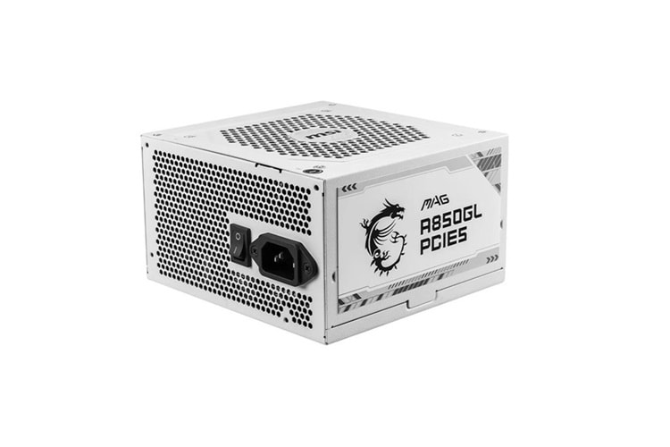 MSI 850W 80+ GOLD A850GL PCIE 5.0 TAM MODÜLER POWER SUPPLY BEYAZ