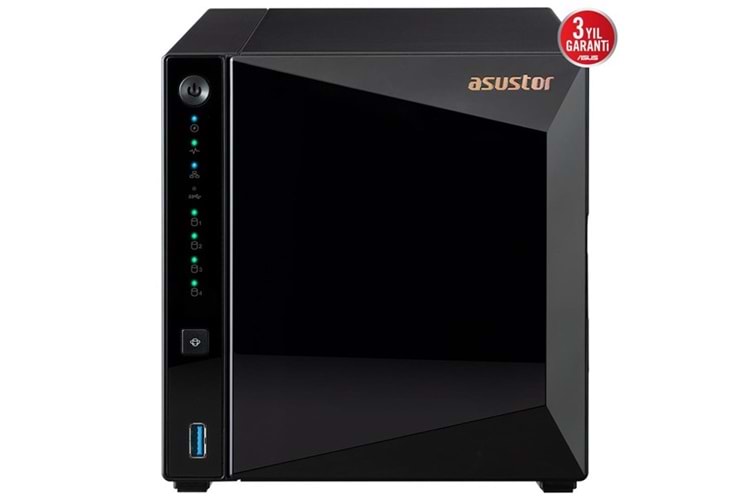 ASUSTOR AS3304T V2 REALTEK QC-2GB RAM-4-diskli NAS SUNUCU (disksiz)
