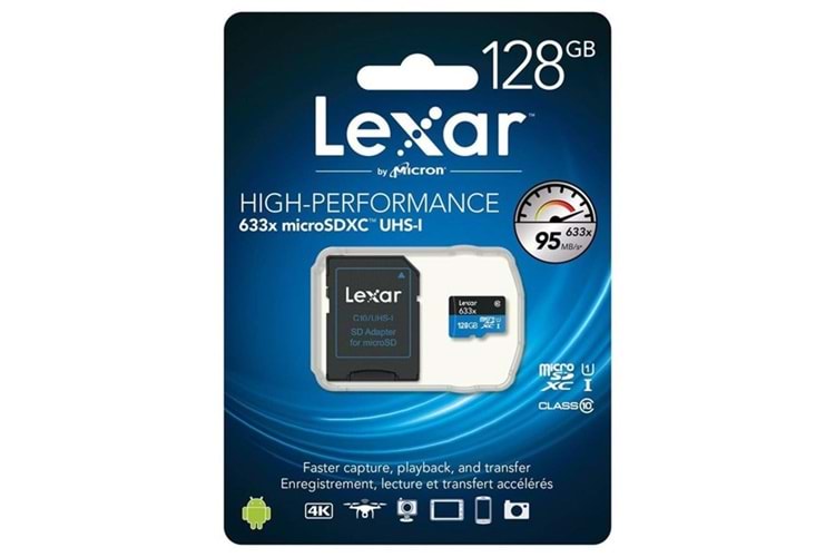 LEXAR 128GB LSDMI128BB633A MICRO-SD HAFIZA KARTI