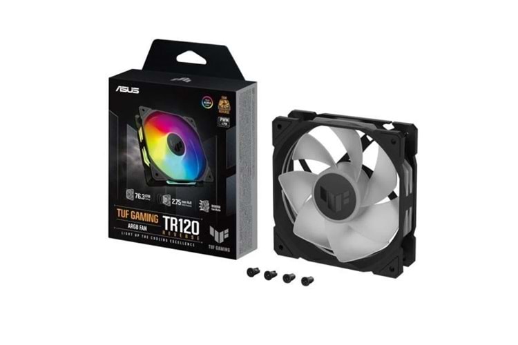 ASUS TUF TR120 Reverse ARGB 120mm Siyah Kasa Fanı
