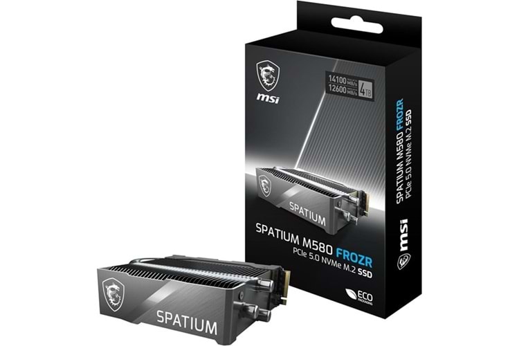 MSI 4TB SPATIUM M580 FROZR 14100-12600MB/s M2 PCIE GEN5 DİSK