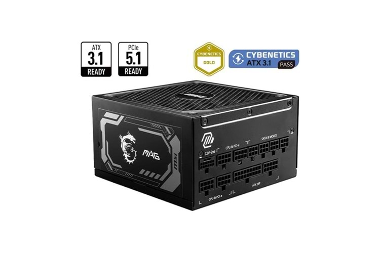 MSI 1250W 80+ GOLD MAG A1250GL PCIE 5.1 TAM MODÜLER POWER SUPPLY