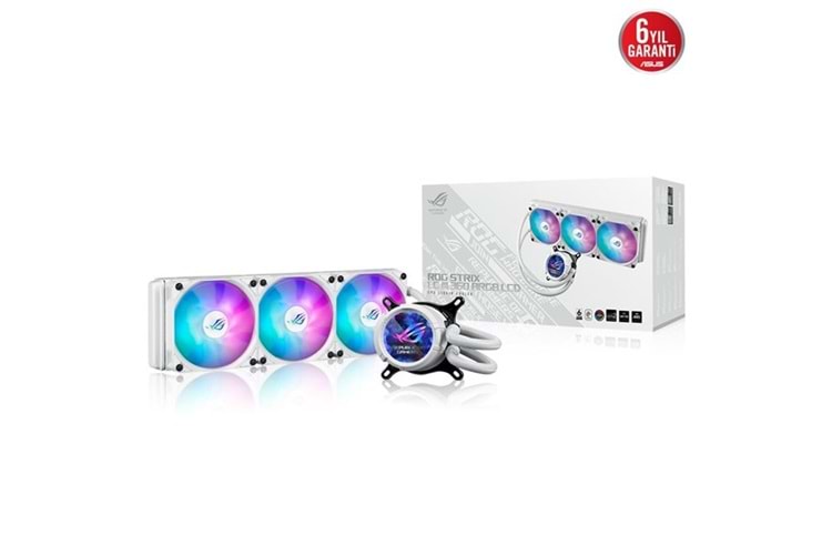 ASUS 360MM ROG STRIX III 360 ARGB AM5-1700P SIVI SOĞUTMALI İŞLEMCİ FANI BEYAZ