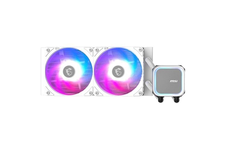 MSI 240MM MAG CORELIQUID A13 240 ARGB AM5-1851P SIVI SOĞUTMALI İŞLEMCİ FANI BEYAZ