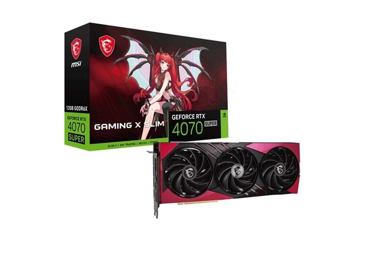 MSI 12GB RTX4070 SUPER GAMING X SLIM MLG GDDR6X HDMI-DP PCIE 4.0