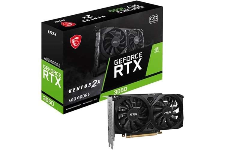 MSI 6GB RTX3050 GAMING X GDDR6 96bit HDMI-DP PCIE 4.0
