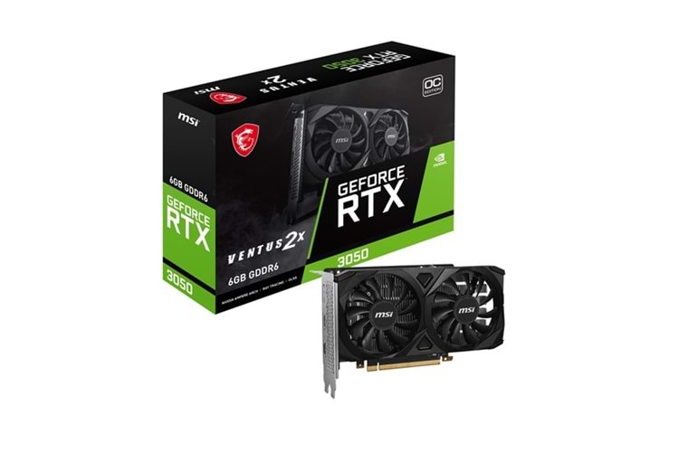 MSI 6GB RTX3050 VENTUS 2X E 6G OC GDDR6 96bit HDMI-DP PCIE 4.0