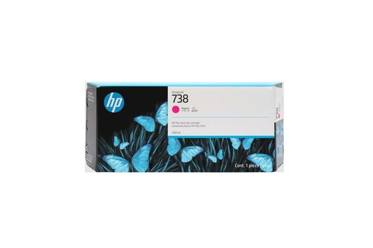 Hp 676M7a (738) 300 Ml Macenta Desıgnjet Ink Cartrıdge