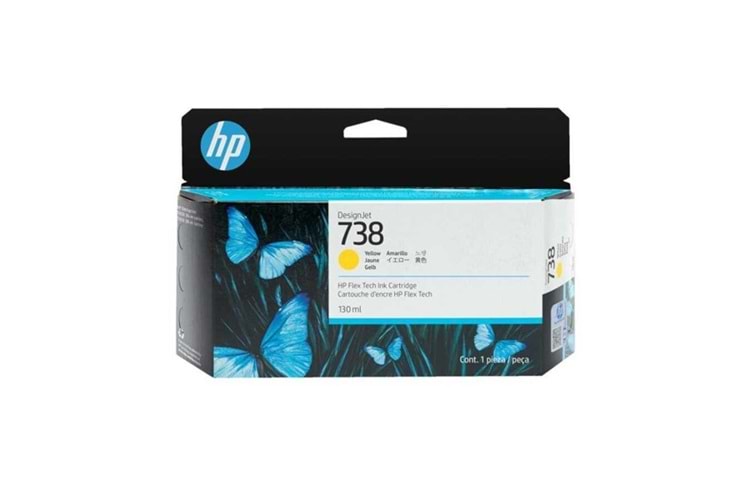 Hp 498N7a (738) Sarı Desıgnjet Ink 130 Ml