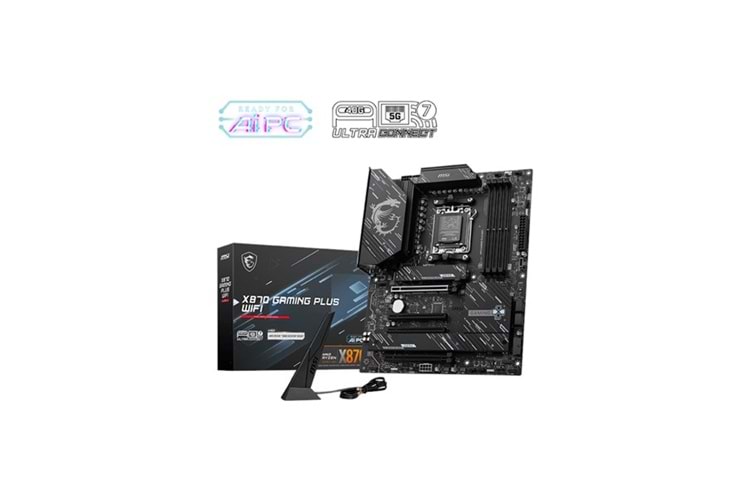 MSI X870 GAMING PLUS WIFI-7 DDR5 HDMI-DP PCIE 5.0 AM5 ATX