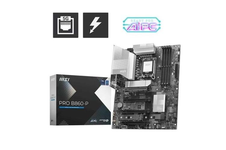 MSI PRO B860-P DDR5 HDMI-DP PCIE 5.0 1851P ATX