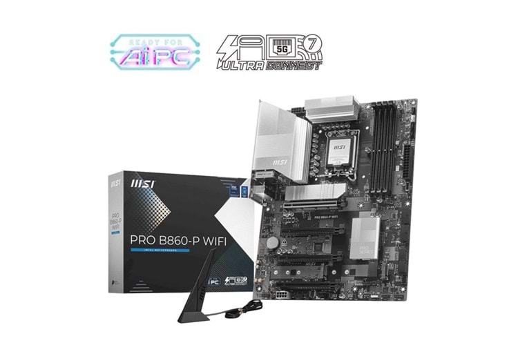MSI PRO B860-P WIFI7 DDR5 HDMI-DP PCIE 5.0 1851P ATX
