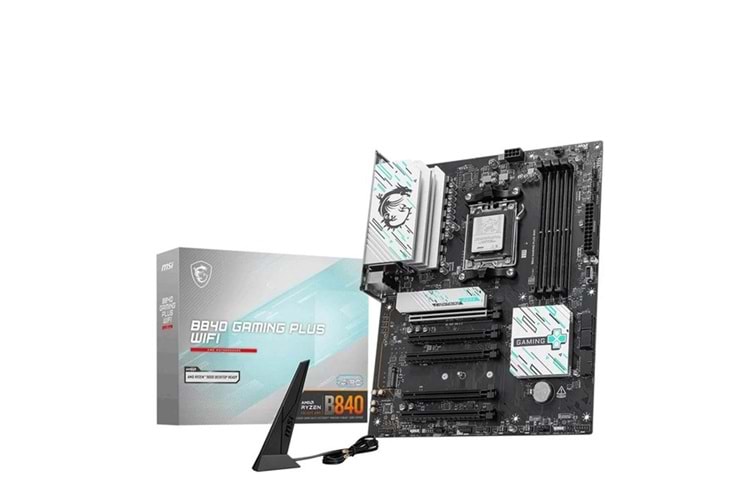 MSI B840 GAMING PLUS WIFI7 DDR5 HDMI USBC PCIE 4.0 AM5 ATX