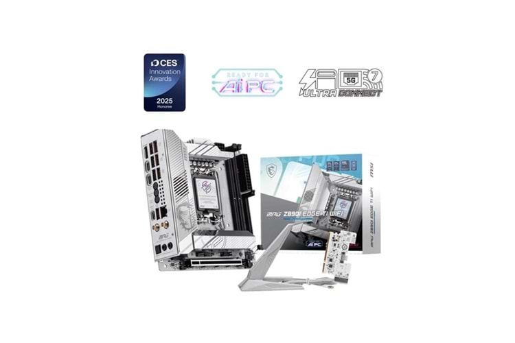 MSI MPG Z890I EDGE TI WIFI7 DDR5 HDMI-DP PCIE 5.0 1851P mITX