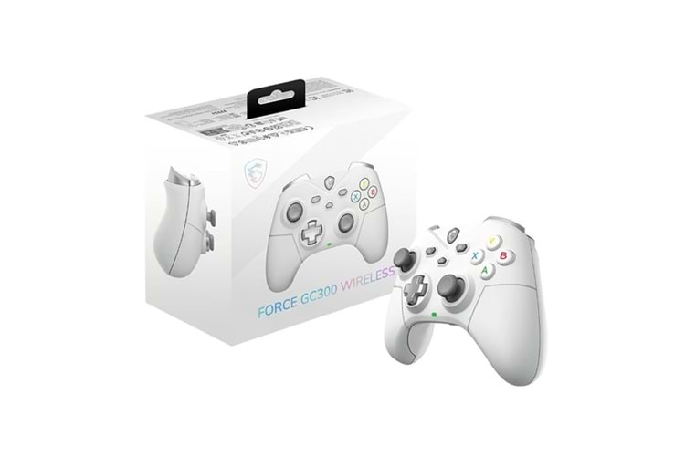 MSI GG FORCE GC300 W Beyaz Oyun Kolu Kablosuz Gamepad