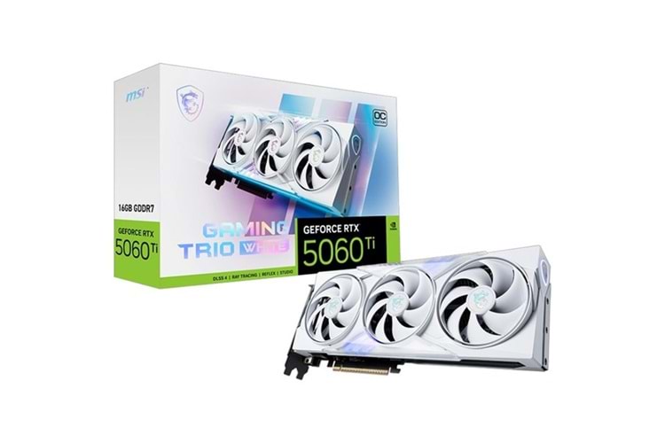 MSI 16GB RTX5060TI GAMING TRIO OC WHITE GDDR7 128bit HDMI-DP PCIE 5.0