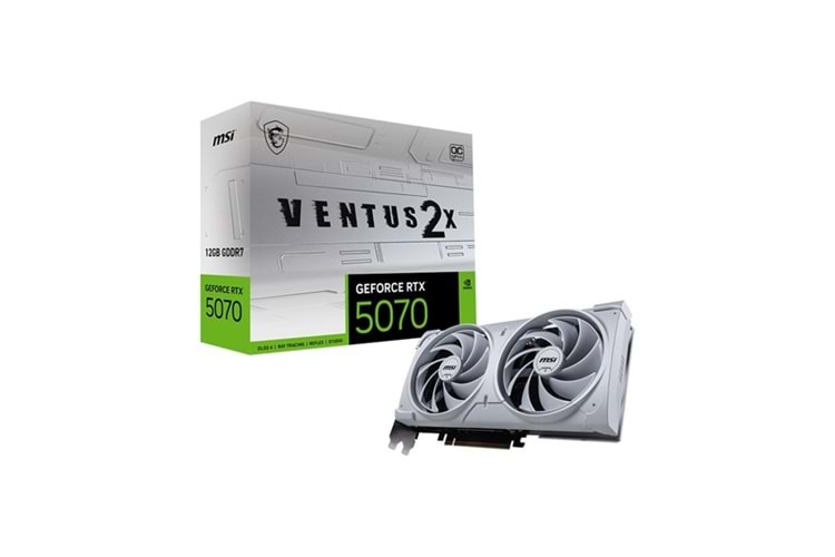 MSI 12GB RTX5070 VENTUS 2X OC WHITE GDDR7 192bit HDMI-DP PCIE 5.0