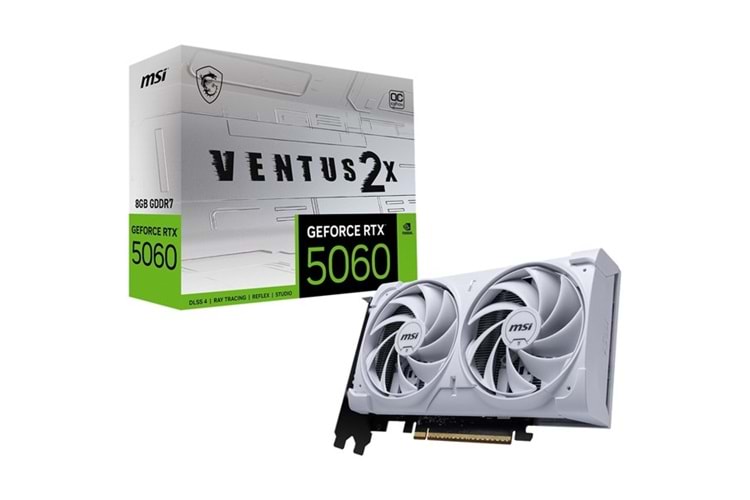 MSI 8GB RTX5060 VENTUS 2X OC WHITE GDDR7 128bit HDMI-DP PCIE 5.0