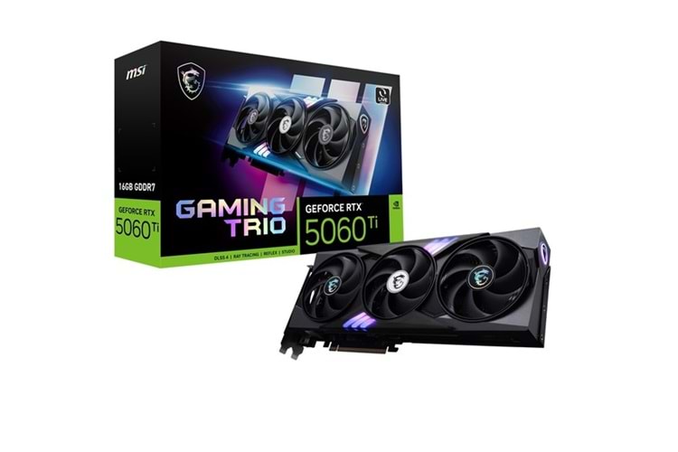 MSI 16GB RTX5060TI GAMING TRIO 16G GDDR7 128bit HDMI-DP PCIE 5.0