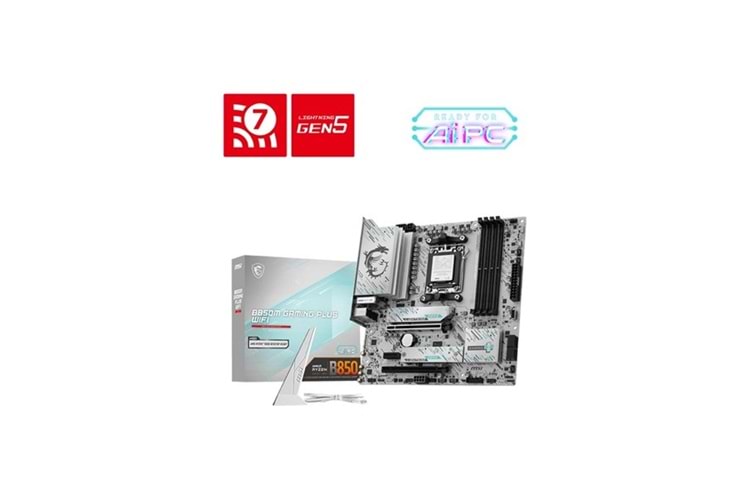 MSI B850M GAMING PLUS WIFI6E DDR5 HDMI-DP PCIE 5.0 AM5 MATX
