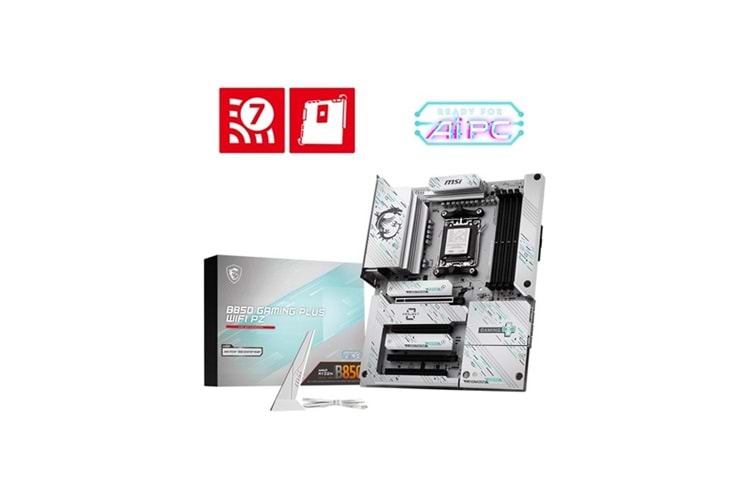MSI B850 GAMING PLUS WIFI7 PZ DDR5 HDMI-DP PCIE 5.0 AM5 ATX