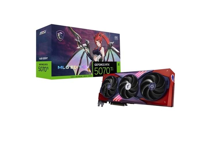 MSI RTX 5070 Tİ 16GB MLG EDITION OC GDDR7 256BİT 1XHDMI-3XDP PCIE V5.0