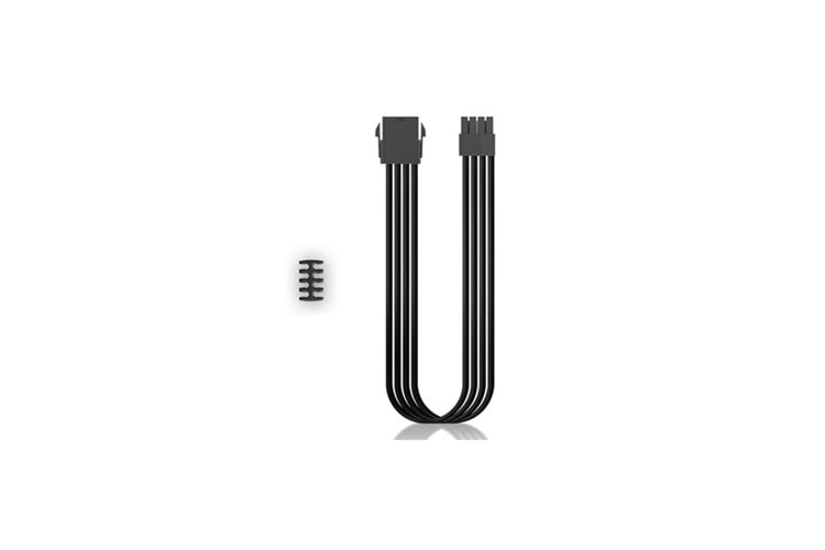 DEEPCOOL EC300-CPU8P-BK Standart Atx Ps2 Güç Kaynağı Uzatma Kablosu Yüksek Kaliteli 18Awg Fiber 300Mm