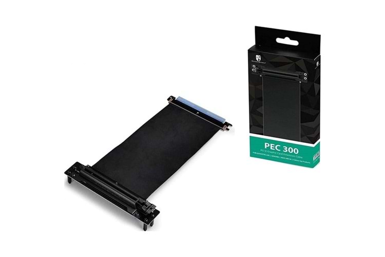 DEEPCOOL PEC 300 Her İki Uç İçin Standart Pcı-E 16X 164-Pin Ekran Kartı Uzatma Kablosu 250 Mm