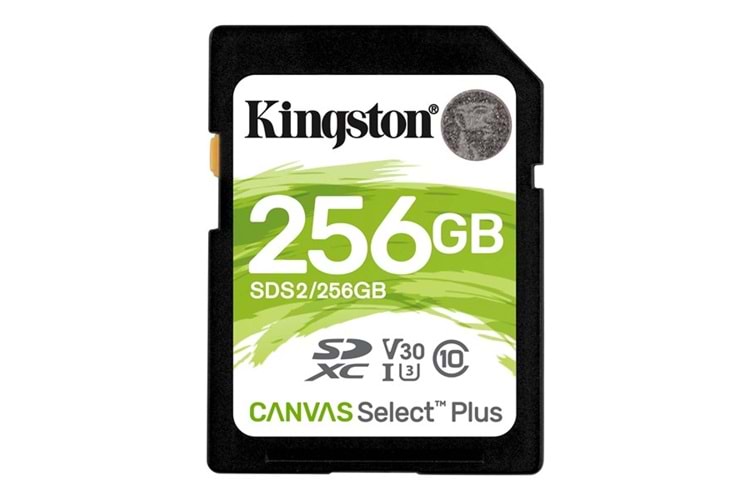KINGSTON 256GB Canvas Select Plus SDS2/256GB SDXC HAFIZA KARTI