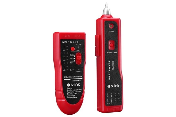 S-Link SL-KB10 Lüks Çantalı Kablo Bulucu ve Tester