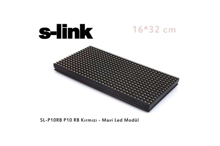 S-link SL-P10RB P10 RB Kırmızı - Mavi Led Modül