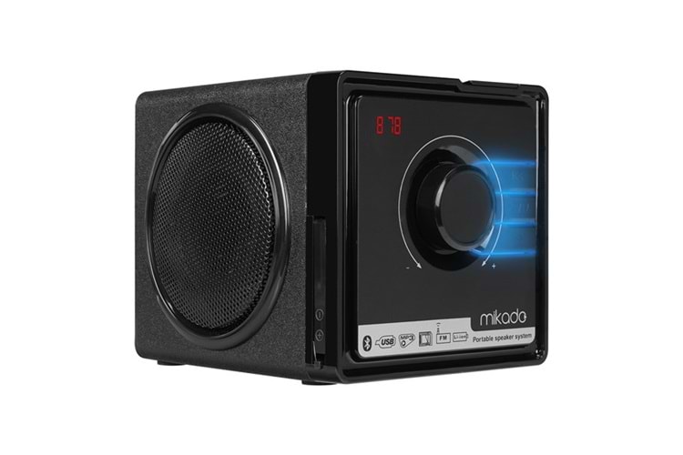 Mikado BT-236 3W+3W Siyah SD+MMC+Fm destekli Bluetooth Müzik Kutusu