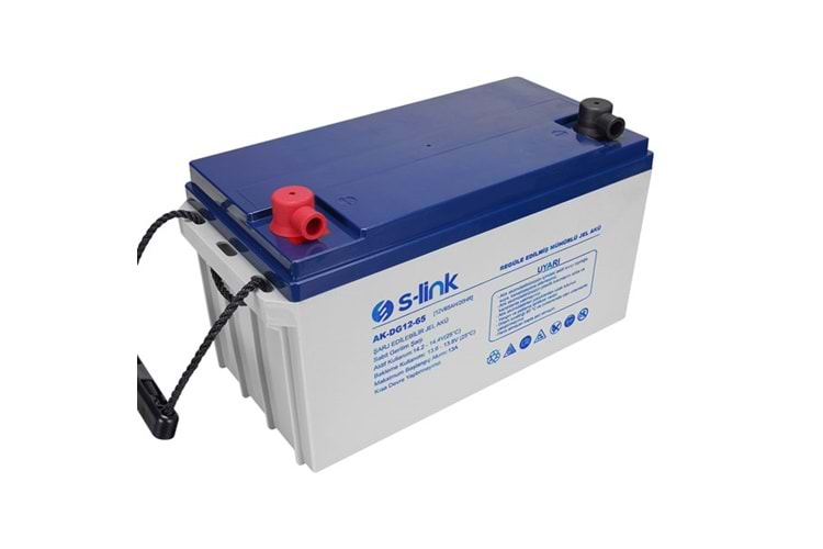 S-link AK-DG12-65 12V 65Ah Nano Silikon Jel Akü
