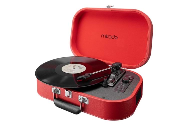 Mikado Nostalgia MN-101 Pikap Kırmızı Usb+RCA+Bluetooth Destekli Müzik Kutusu