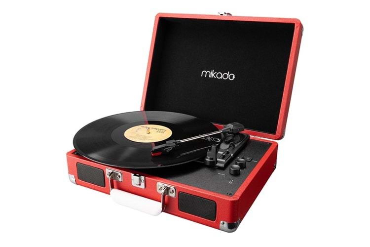 Mikado Nostalgia MN-P317 Kırmızı Pikap+Rca+Bluetooth Destekli Müzik Kutusu