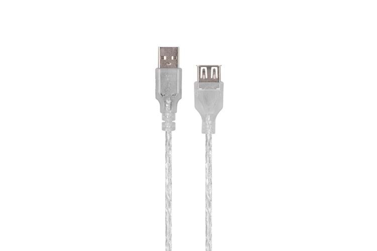 S-link SL-AF2003 Usb2.0 3m Şeffaf Uzatma Kablo