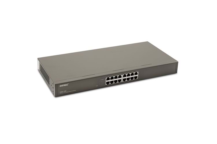 Everest ESW-116P 16Port 10/100 Metal Kasa Switch 