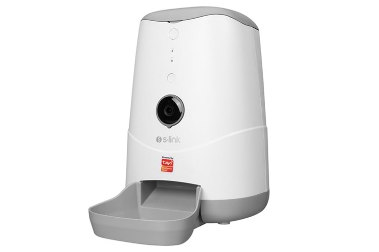 S-link SL-20 Otomatik Yem Kabı 1080P Kamerali 3.7 L Wifi Tuya Destekli Akıllı Kedi köpek Besleyici
