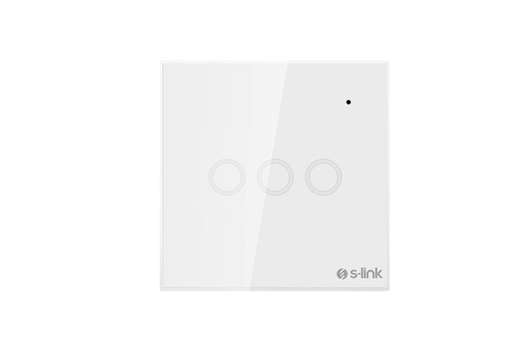 S-Link Swapp SL-EG33 Kablosuz ve Dokunmatik Aydınlatma Anahtarı 3'Lü Wifi TUYA Destekli