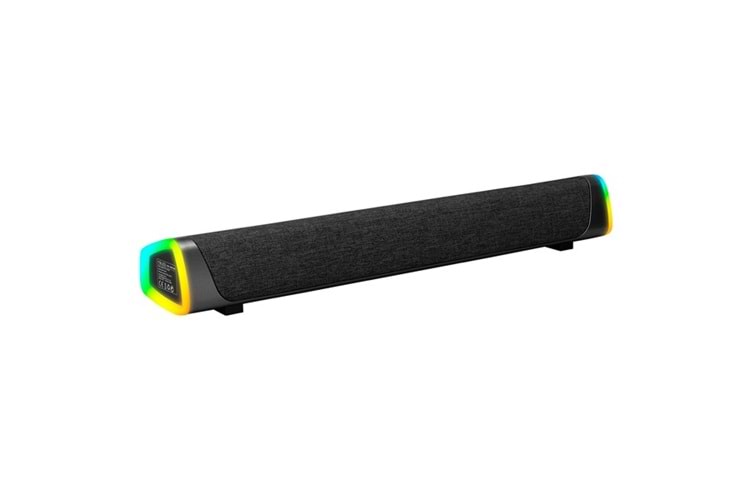 Mikado MD-SBT26 Siyah 3W*2 1200mAh Bluetooth,FM,TF Card Led Işıklı Soundbar Speaker