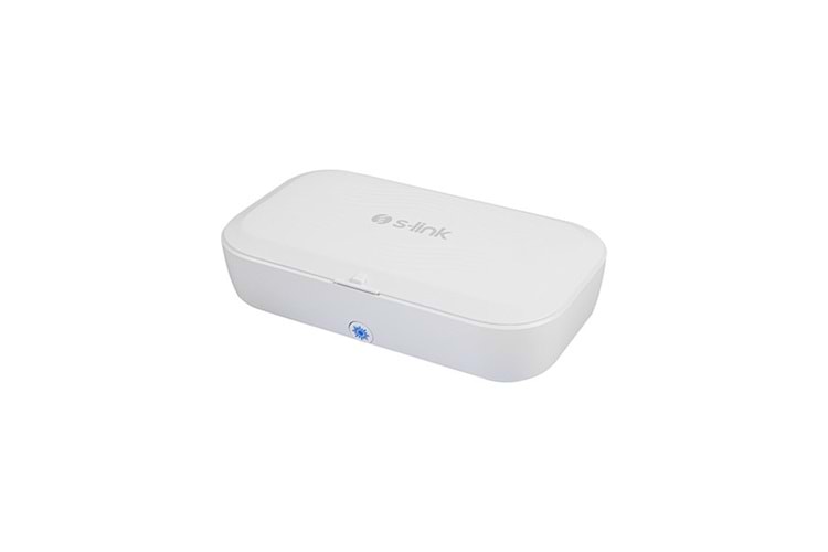 S-link SL-UVS28 Beyaz %99 Virüs ve Bakteri Öldürücü Wireless Şarj Destekli UV Sterilizatör Kutu
