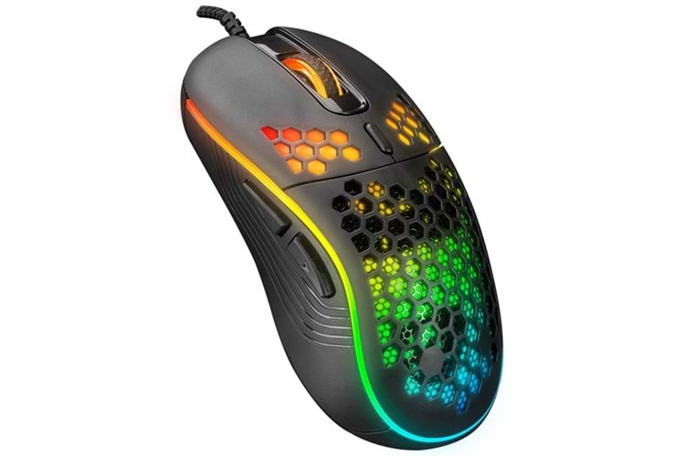 Everest SM-G66 X-HOLE Usb Siyah 7D Optik 8000dpi LED Işıklı Gaming Oyuncu Mouse