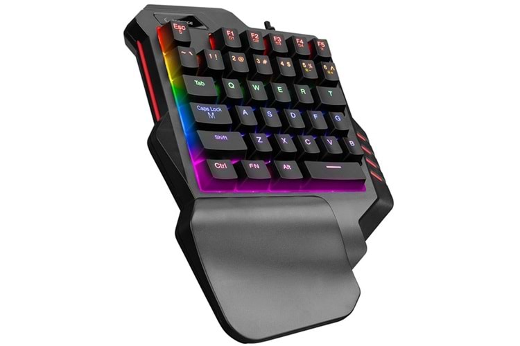 Rampage MIRACLE K1 Siyah USB Led Işıklı Q 35 Tuşlu Multimedya Mini Gaming Oyuncu Klavyesi