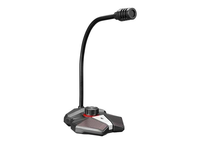RAMPAGE RMX-M8 TORNADO Gri USB Masaüstü Led Mikrofon