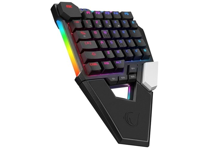 Rampage KB-277 OMNI Siyah Örgülü Type C RGB 6 Farklı Aydınlatma Modu Q Mini Gaming Oyuncu Klavyesi