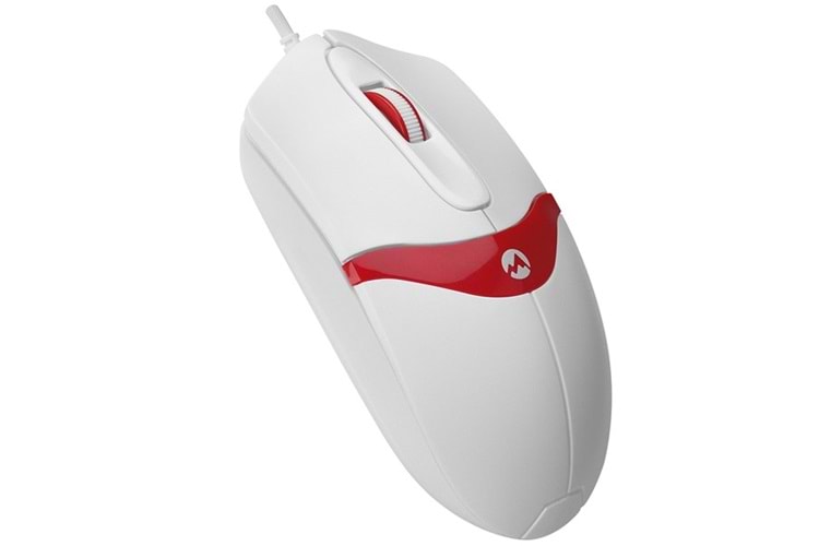 Everest SM-220 Usb Beyaz/Kırmızı 1200dpi 3D Optik Kablolu Mouse