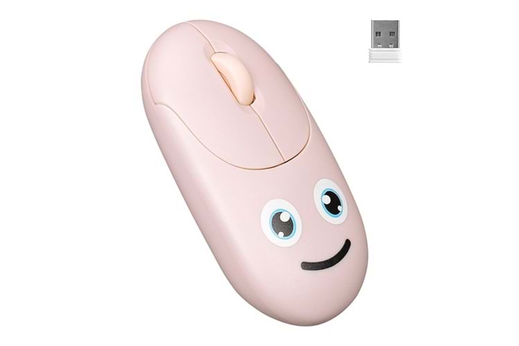 Everest SM-26 FASHION 2.4Ghz Pembe Kabartmalı Kablosuz Mouse